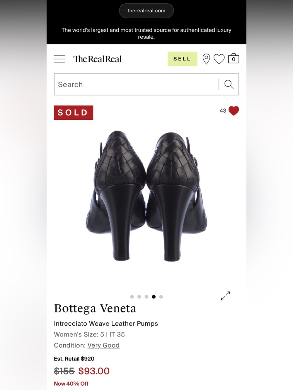 Bottega Veneta Black Pumps - Picture 4 of 5